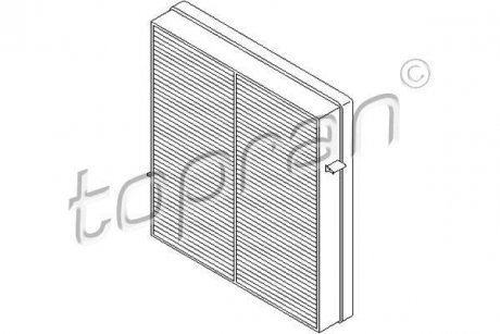 Фильтр воздуха (салона) TOPRAN TOPRAN / HANS PRIES 401383