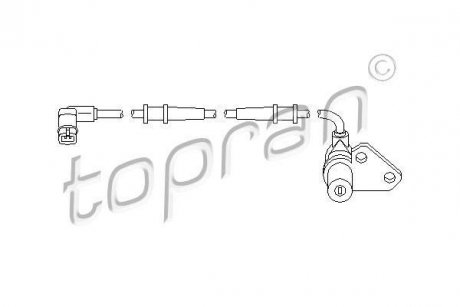 Датчик частоты вращения колеса TOPRAN TOPRAN / HANS PRIES 401412