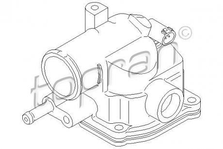 Термостат охлаждающей жидкости TOPRAN TOPRAN / HANS PRIES 401479 (фото 1)