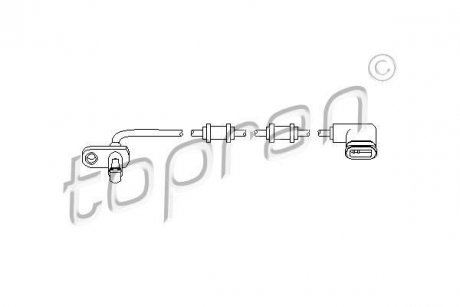 Датчик частоти обертання колеса TOPRAN TOPRAN / HANS PRIES 401546