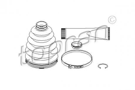 Пыльник приводного вала.) TOPRAN TOPRAN / HANS PRIES 401749