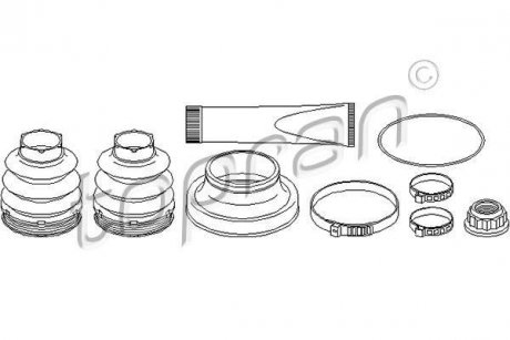 Набор резиновых пыльников. TOPRAN TOPRAN / HANS PRIES 401875 (фото 1)