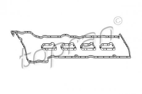 Комплект прокладок, крышка головки цилиндра TOPRAN / HANS PRIES 407 879