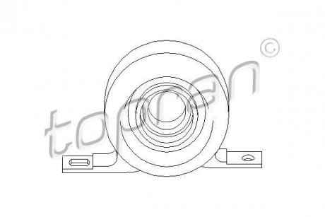 Подвеска карданного вала TOPRAN TOPRAN / HANS PRIES 500012