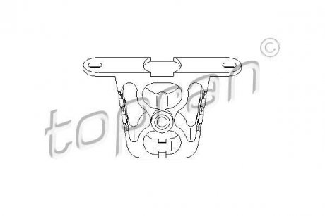 Кронштейн, глушник TOPRAN TOPRAN / HANS PRIES 500182