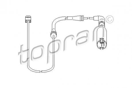 Датчик зносу гальмівних колодок TOPRAN TOPRAN / HANS PRIES 500668 (фото 1)