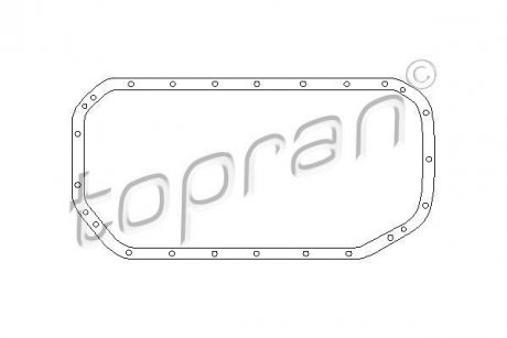 Прокладка масляного поддона TOPRAN TOPRAN / HANS PRIES 500777