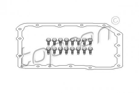 Прокладка, масляного піддону автоматично. коробки передач TOPRAN TOPRAN / HANS PRIES 500784