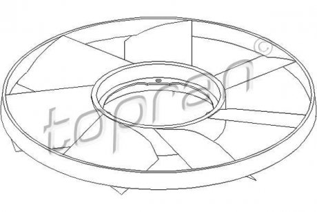 Крильчатка вентилятора TOPRAN TOPRAN / HANS PRIES 500905