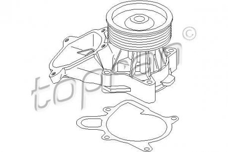Насос води TOPRAN TOPRAN / HANS PRIES 500932