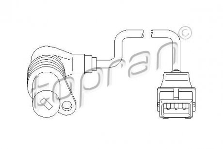 Датчик частоти обертання, керування двигуном TOPRAN TOPRAN / HANS PRIES 500986