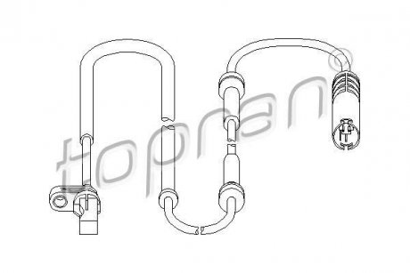 Датчик частоты вращения колеса TOPRAN TOPRAN / HANS PRIES 501077