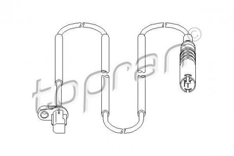 Датчик частоты вращения колеса TOPRAN TOPRAN / HANS PRIES 501078