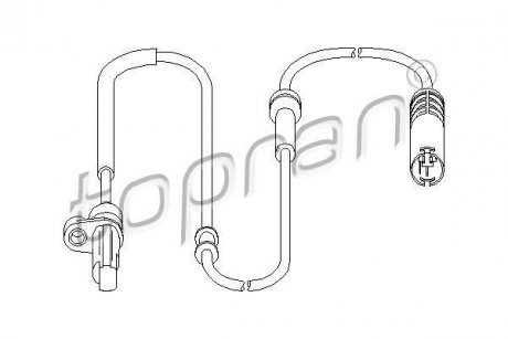 Датчик частоты вращения колеса TOPRAN TOPRAN / HANS PRIES 501234