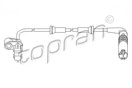 Датчик частоты вращения колеса TOPRAN TOPRAN / HANS PRIES 501235