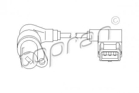 Датчик частоти обертання, керування двигуном TOPRAN TOPRAN / HANS PRIES 501296