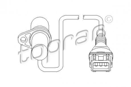 Датчик частоти обертання, керування двигуном TOPRAN TOPRAN / HANS PRIES 501444