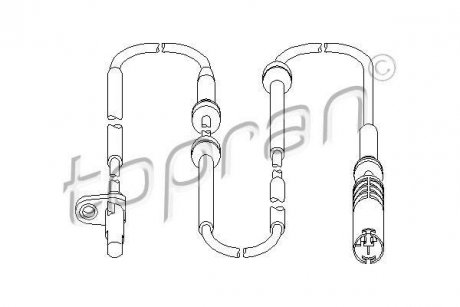 Датчик частоты вращения колеса TOPRAN TOPRAN / HANS PRIES 501456