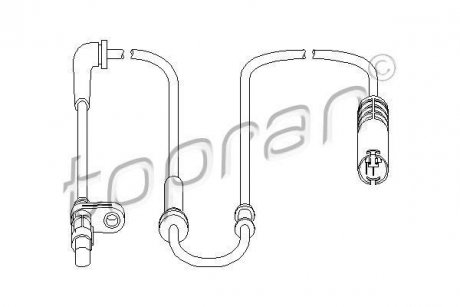 Датчик частоты вращения колеса TOPRAN / HANS PRIES 501458 (фото 1)