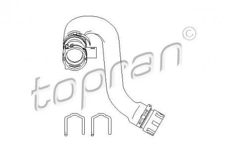 Патрубок системы охлаждения TOPRAN TOPRAN / HANS PRIES 501563