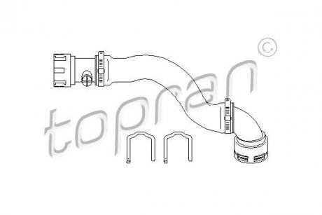 Патрубок системи охолодження TOPRAN TOPRAN / HANS PRIES 501566