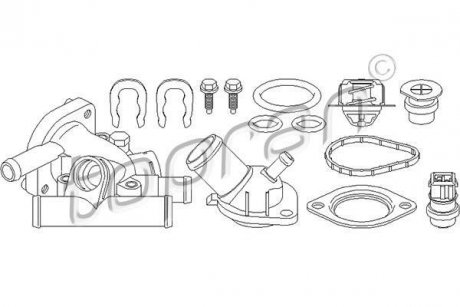 Корпус термостату TOPRAN TOPRAN / HANS PRIES 700335