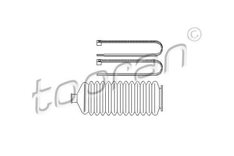 Пильовик (набір), кермове управління TOPRAN TOPRAN / HANS PRIES 700372