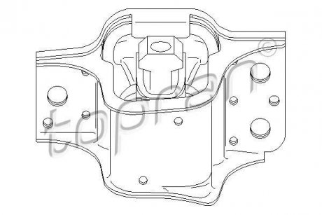 Подушка двигателя TOPRAN TOPRAN / HANS PRIES 700526