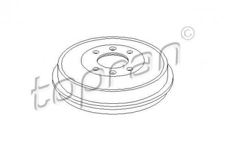Гальмівний барабан TOPRAN TOPRAN / HANS PRIES 721188
