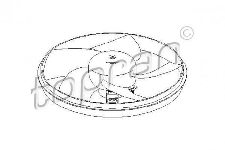 Вентилятор, охолодження двигуна TOPRAN TOPRAN / HANS PRIES 721530