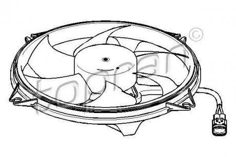 Вентилятор радиатора TOPRAN TOPRAN / HANS PRIES 721542