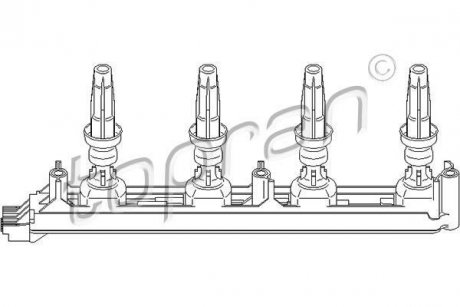Котушка запалення TOPRAN TOPRAN / HANS PRIES 721907