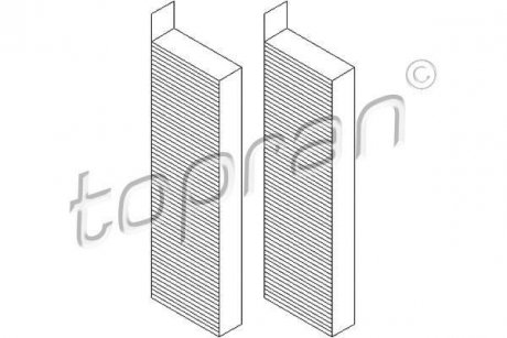 Фильтр салона TOPRAN TOPRAN / HANS PRIES 722550