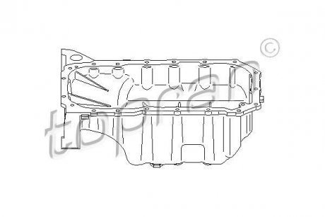 Картер двигуна TOPRAN / HANS PRIES 722773