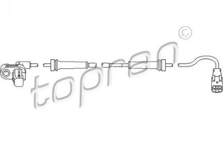 Датчик АБС TOPRAN TOPRAN / HANS PRIES 722800