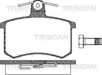 Комплект тормозных колодок, дисковый механизм TRISCAN 8110-10116 (фото 1)