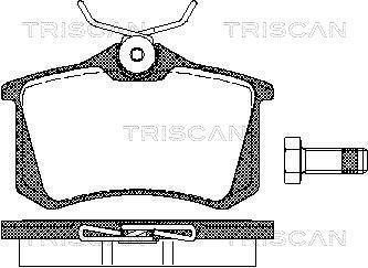 Комплект тормозных колодок, дисковый механизм TRISCAN 8110 10864