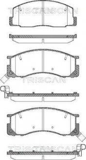 Колодки гальмівні передні TRISCAN 811013015 (фото 1)