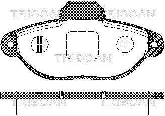 Комплект тормозных колодок, дисковый механизм TRISCAN 8110 15025