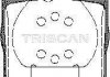 Комплект тормозных колодок, дисковый механизм TRISCAN 8110 23018 (фото 1)