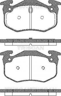 Гальмівні колодки, дискове гальмо (набір) TRISCAN 811025001 (фото 1)