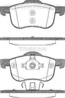 Комплект тормозных колодок, дисковый механизм TRISCAN 811027003