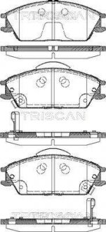 Комплект тормозных колодок, дисковый механизм TRISCAN 8110 43023