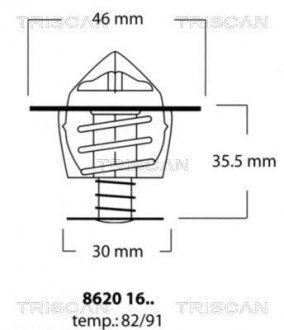 Термостат, охлаждающая жидкость TRISCAN 8620-1691