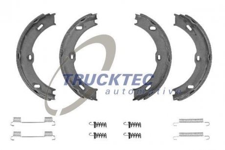 Колодки ручного тормоза, DB209-318 (с пружинками) AUTOMOTIVE TRUCKTEC 0235205