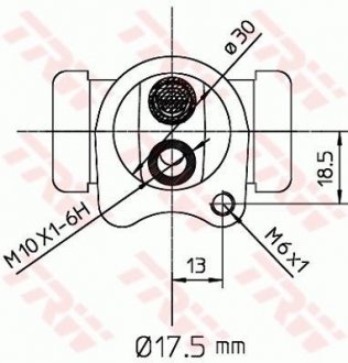 Тормозной цилиндрик (LUCAS) TRW BWC251