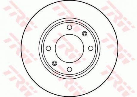 Тормозной диск TRW DF1218 (фото 1)