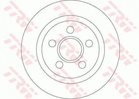 Гальмівний диск TRW DF4407 (фото 1)