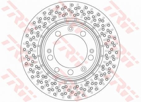 Диск тормозной (LUCAS) TRW DF6281 (фото 1)