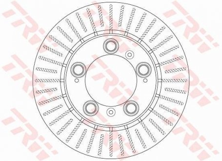 Тормозной диск TRW DF6338